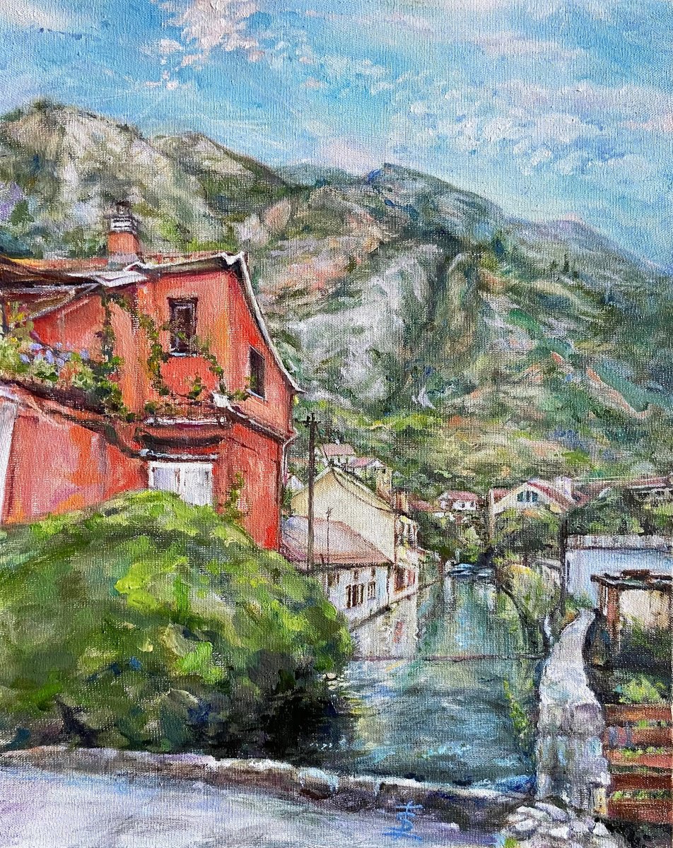 Mountains in Kotor by Elvira Sesenina