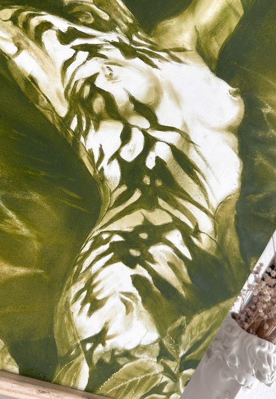 Forest Nymph’s Midday Nap - Olive Shadow Nude
