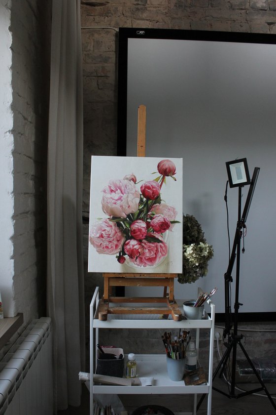 Peonies and buds