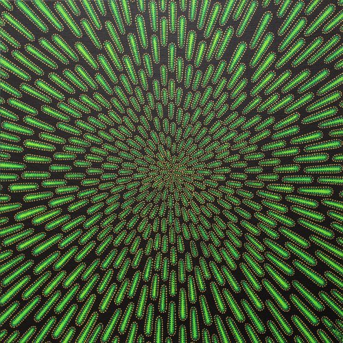 Green particle by Jonathan Pradillon