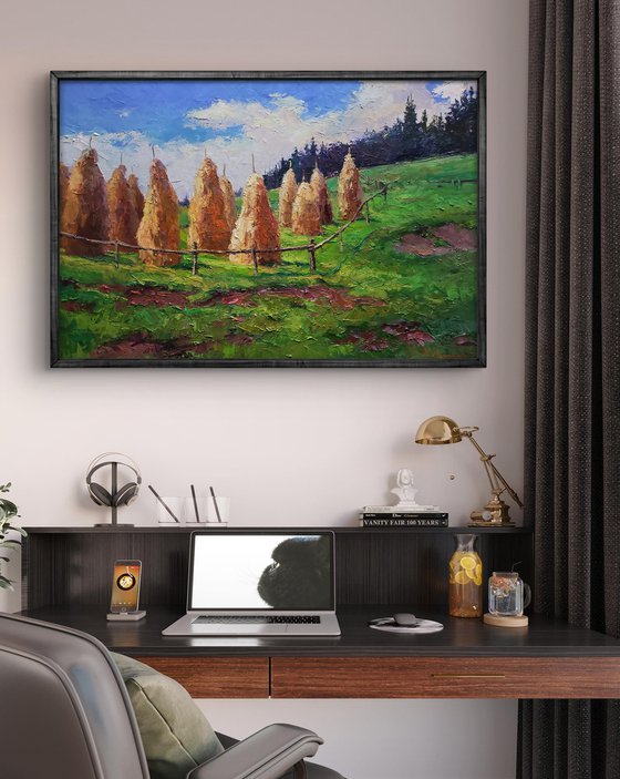 Haystacks in the Mountains