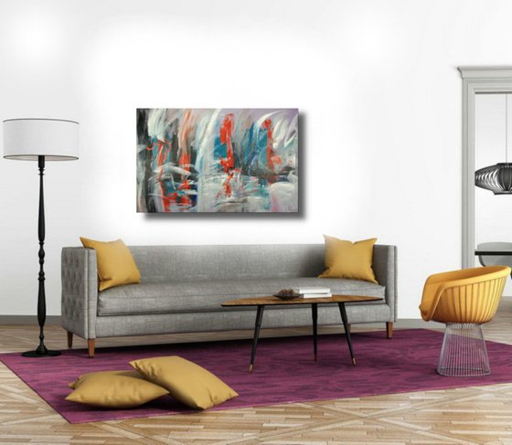 large paintings for living room/extra large painting/abstract Wall Art/original painting/painting on canvas 120x80-title-c626
