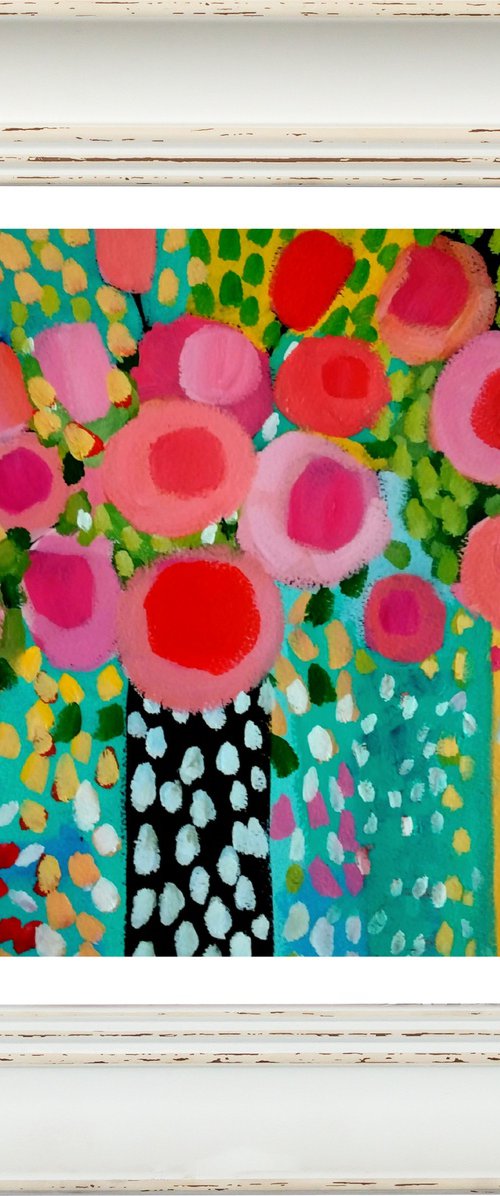 Two Vases of Flowers III by Jan Rippingham