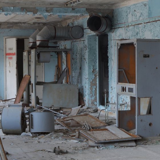 #91. Pripyat Tech School Staircase 1 - XL size
