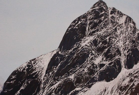 'The Ben'.   Snowy Mountain in the Winter