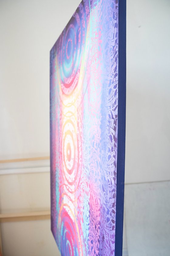 Metapattern: Neon wave #1 XL