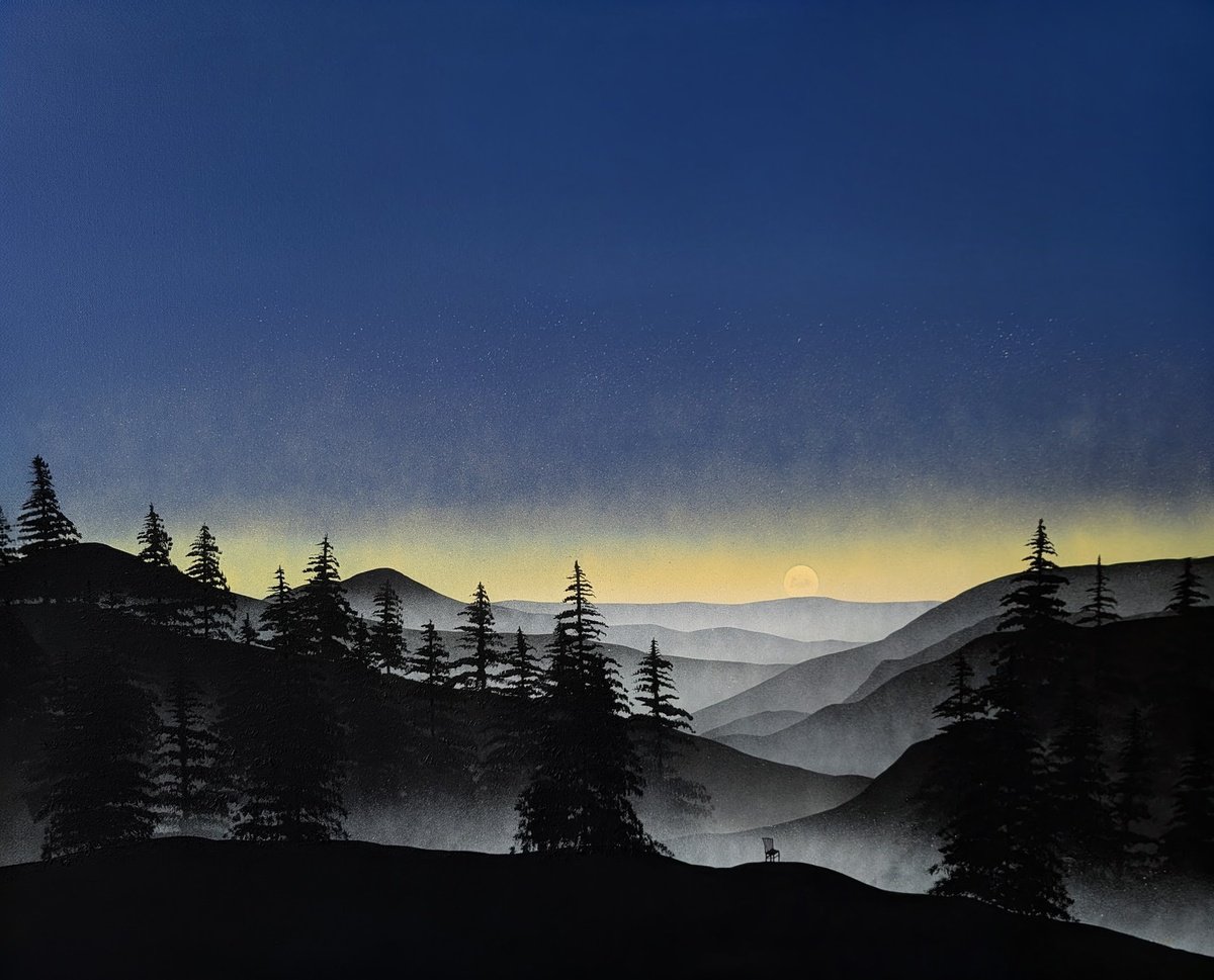 Moonlight For One By Robert Owen Bloomfield, 36 X 28, Artwork For Sale On Artfinder