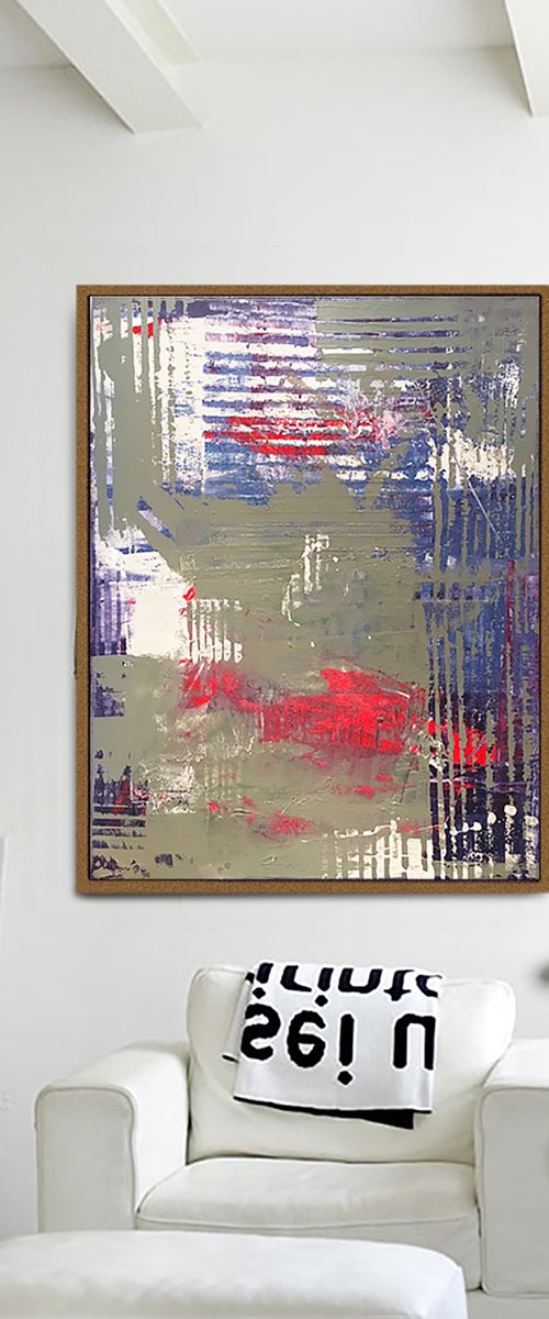 Grayish Abstract by Bo Kravchenko