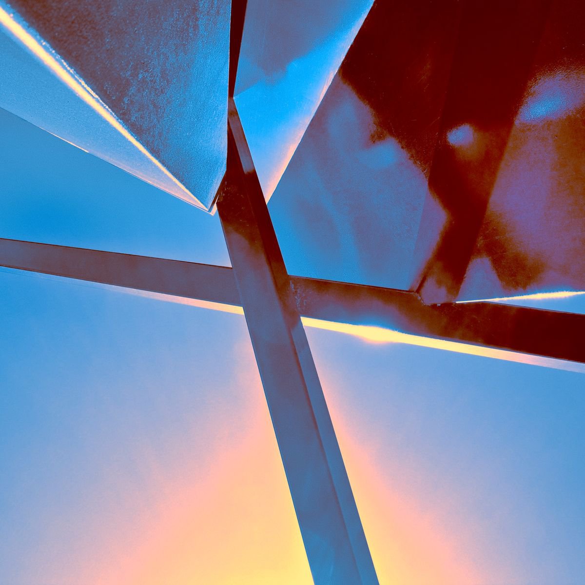 Abstract Photograph , Sunset Edge Rise Of Abstraction By William Dey, 26 X 26, Artwork For Sale On Artfinder