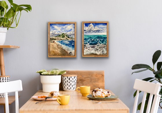 Costa Brava diptych