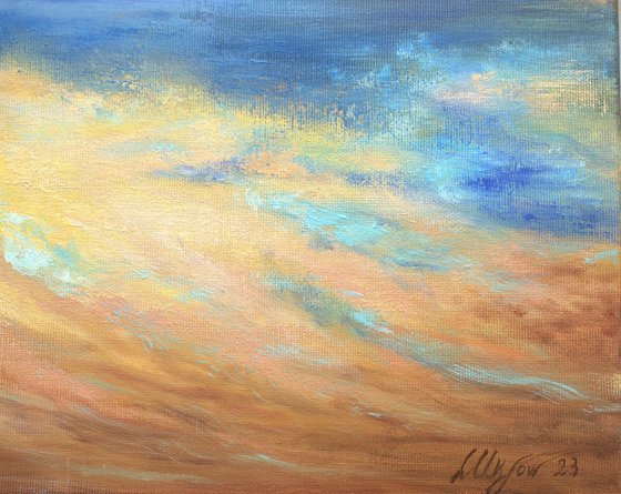 Gold seascape