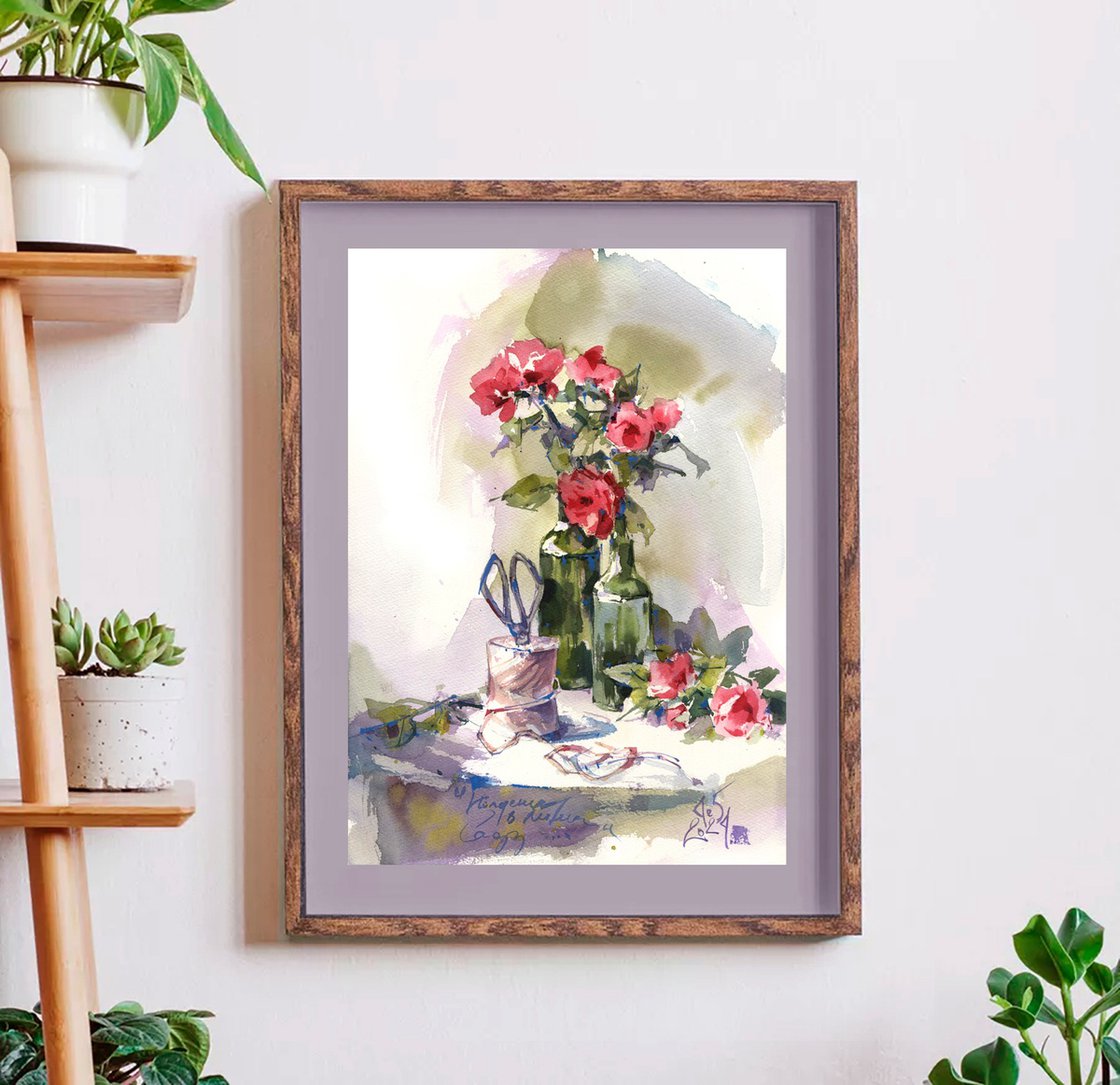 油絵 油彩  絵画 【giardino fiorito colorato
】 A Victorian Garden with Flower Borders oil painting --ar