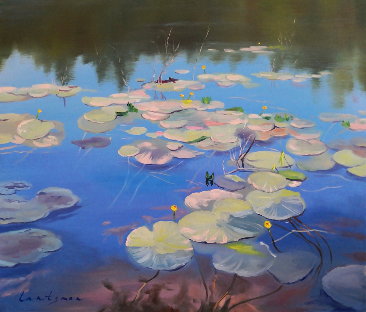 Claude Monet water Lily Pond landscape by Jane Lantsman