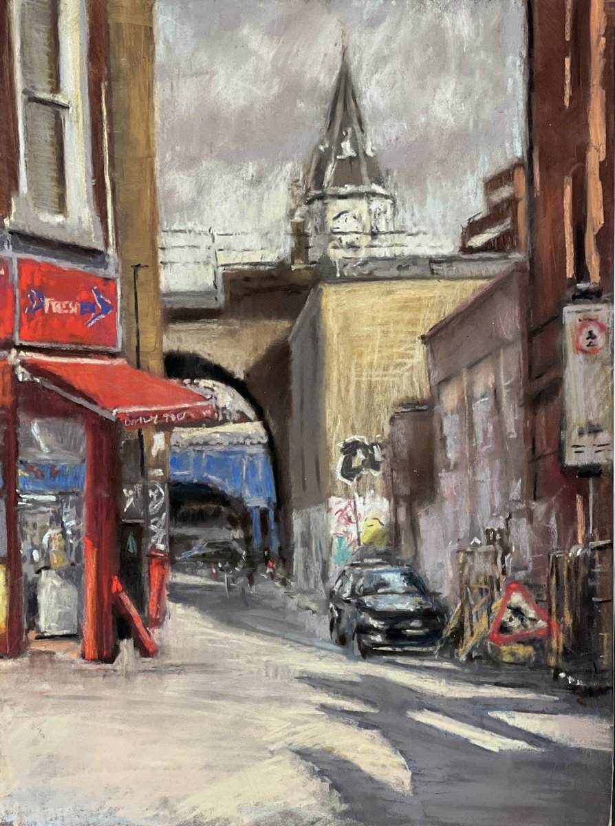 Brixton Market, junction of Electric Avenue and Electric Lane by Louise Gillard