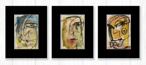 "I See" Collection 1 - 3 Paintings by Kathy Morton Stanion