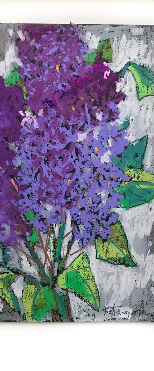 Lilac sketch by Yuliia Pastukhova