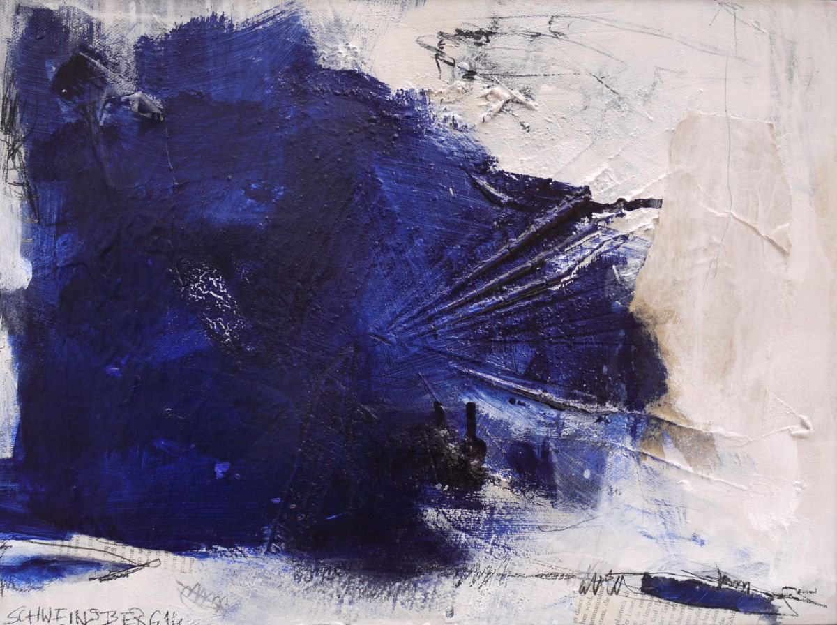 Feathery Blue Something #3 by Daniela Schweinsberg