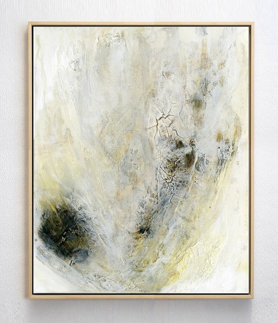 Simple Prayers 2 - Textured Abstract Painting by Kathy Morton Stanion