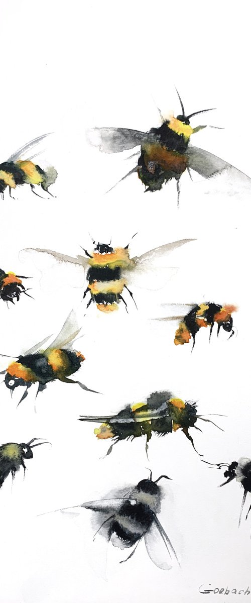 Bumblebees by Eugenia Gorbacheva