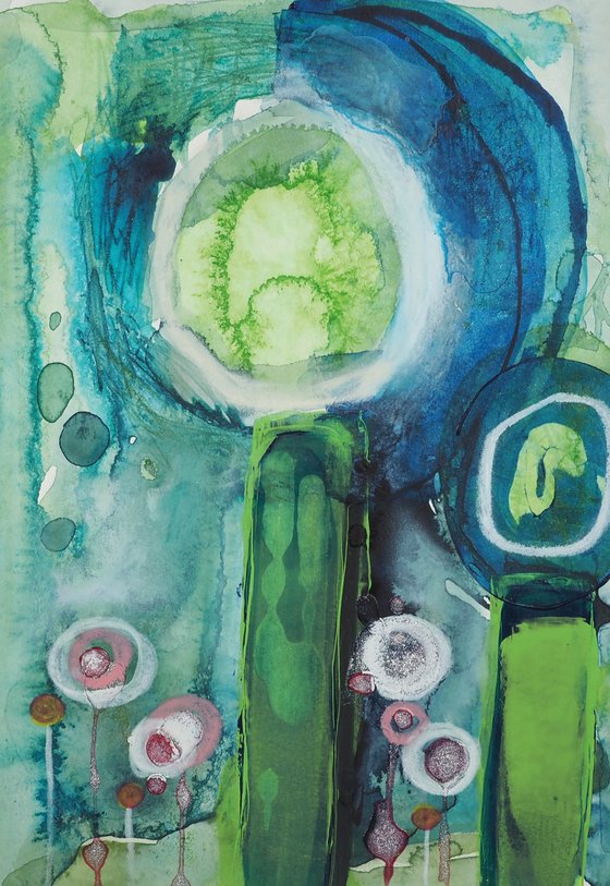 After the rain - abstract landscape
