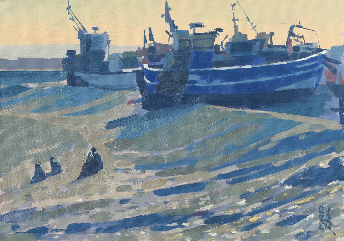 Beached Boats, Hastings by Elliot Roworth