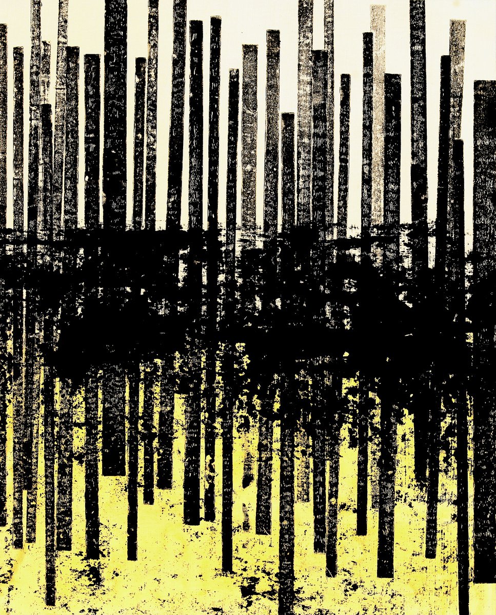 Abstract Acrylic Painting By Petr Strnad, 16 X 20", Space Solution V., Original Artwork