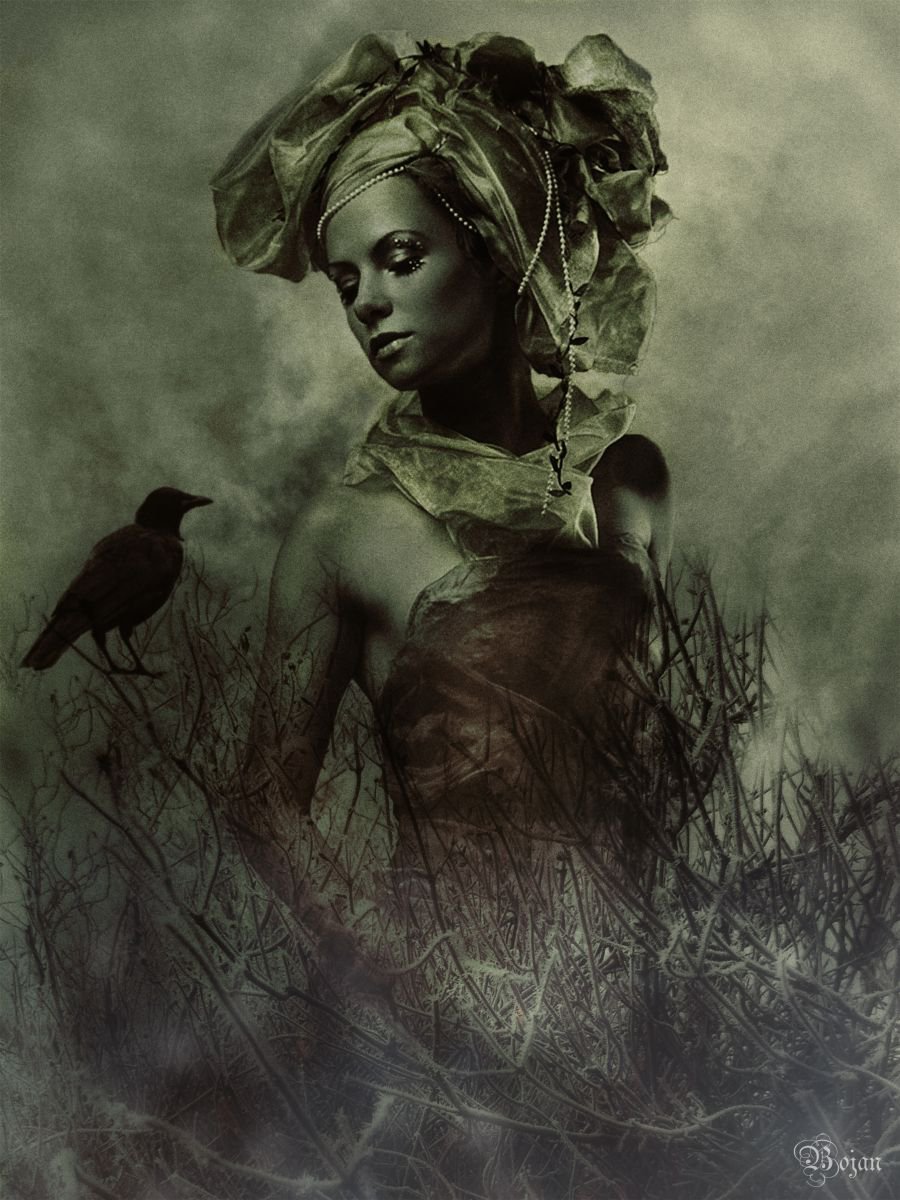 Illustrative Portrait Photograph By Bojan Jevtic, 33 X 43, Easy To Love, Original Artwork