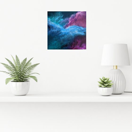 Skybound - Abstracted Finger Painted Nebula / Clouds