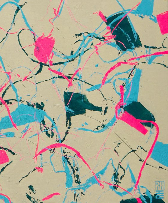 Fragments of joy in pink