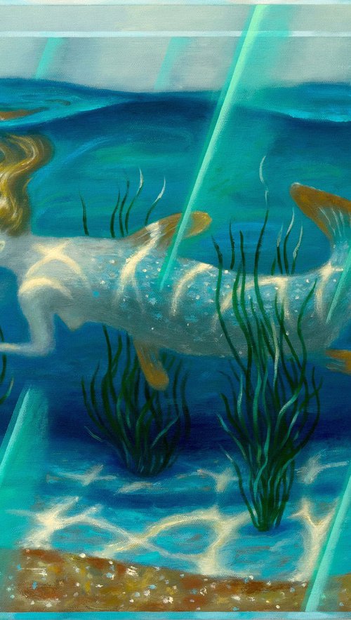 Aquarium with a mermaid by Oleksandr Korol