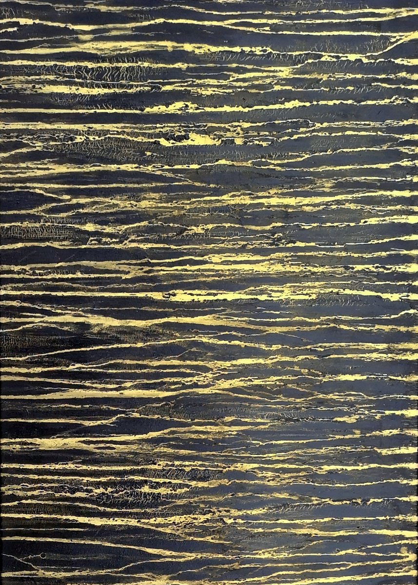 Abstract Acrylic Painting By Carla Sa Fernandes, 20 X 28, A Crush On Black (#11), Original Artwork