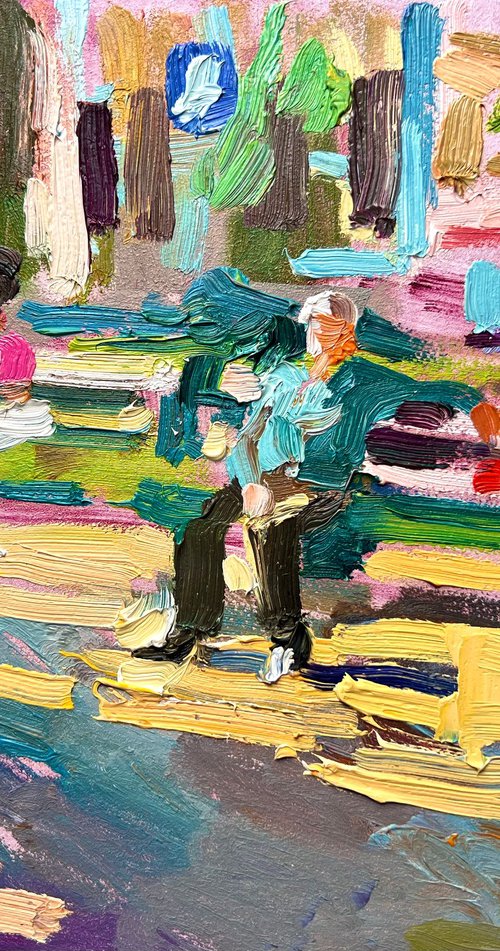 People in City Park by Ole Karako