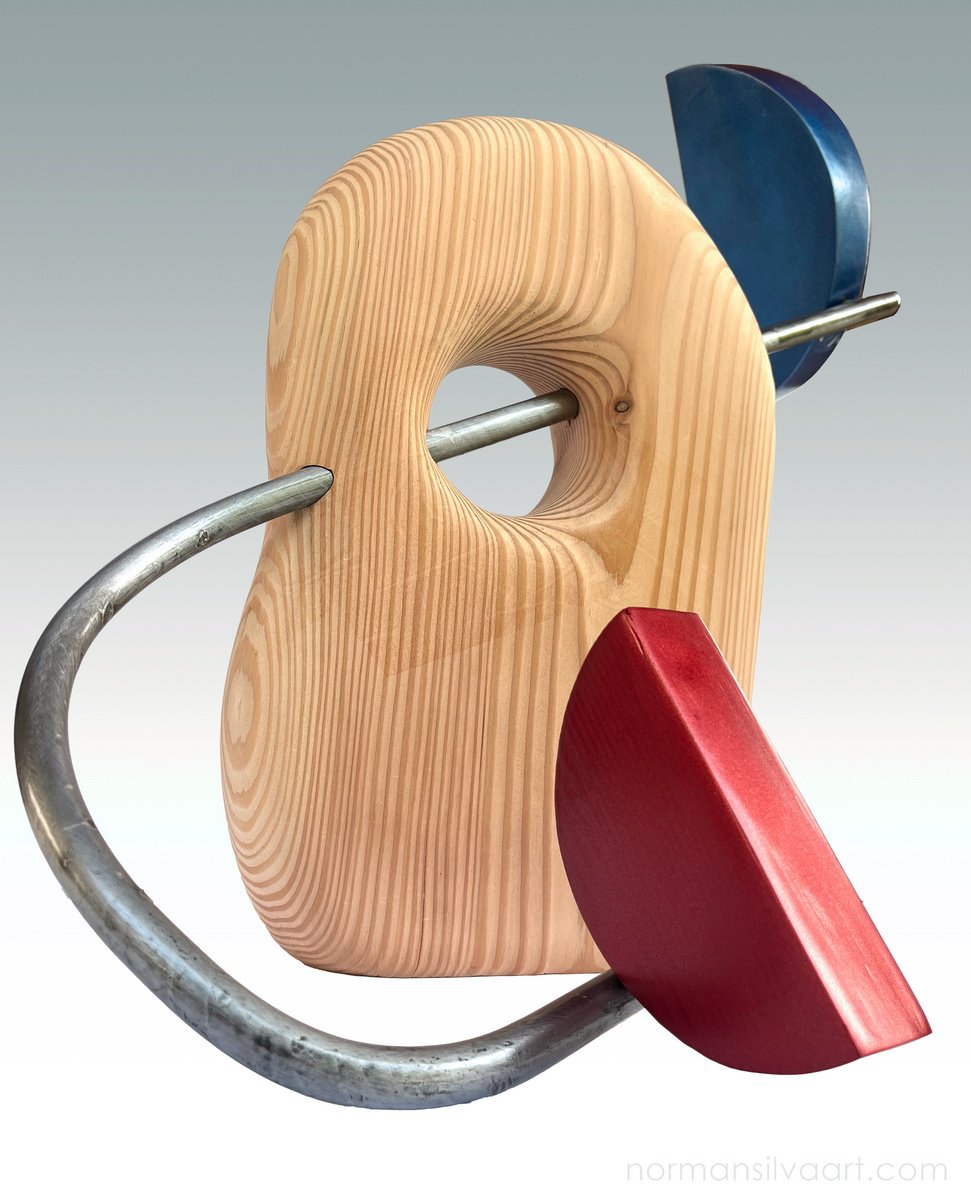 Organic Abstract Sculpture By Norman Silva, 22 X 20", Tragedy Of Endymion And Selene, Original Artwork