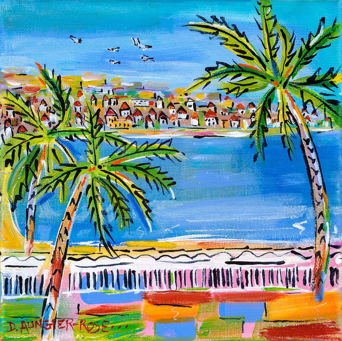 SEASIDE PALMS by Diana Aungier-Rose