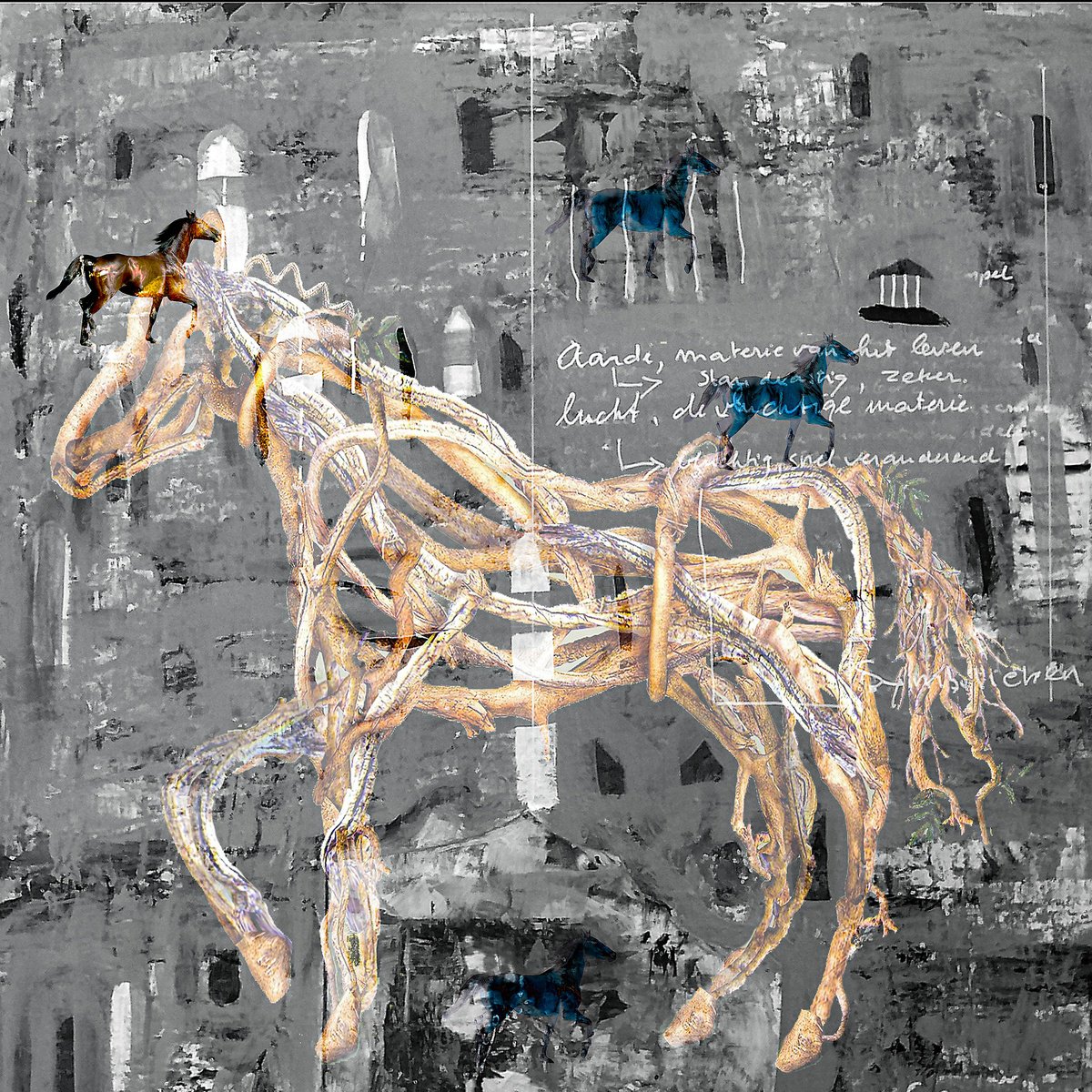 Expressive Still Life Photograph By Geert Lemmers Fpa, 31 X 31, A New Archeology Opus 3, Original Artwork