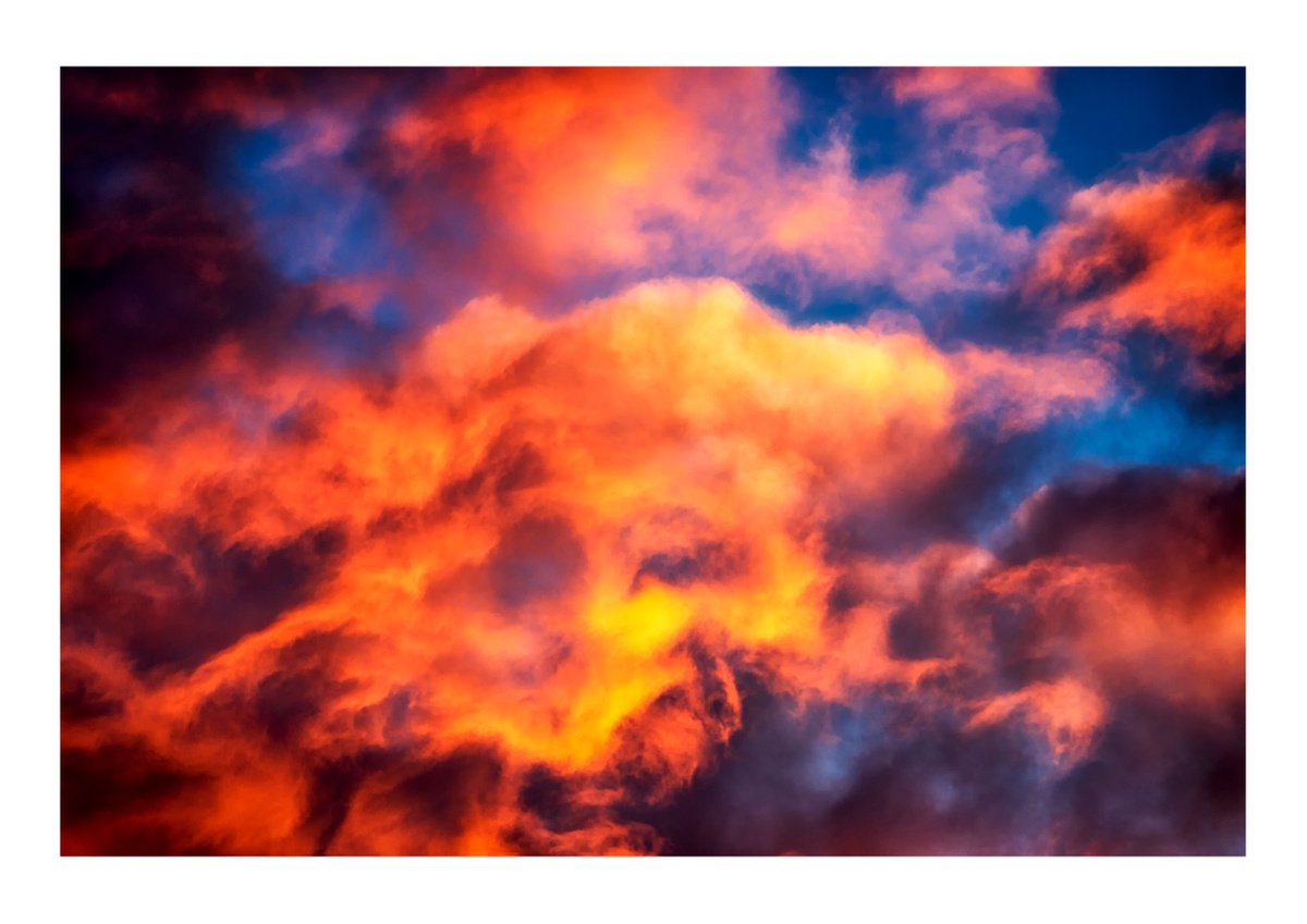 Clouds On Fire. Limited Edition 1/50 15x10 inch Photographic Print by Graham Briggs