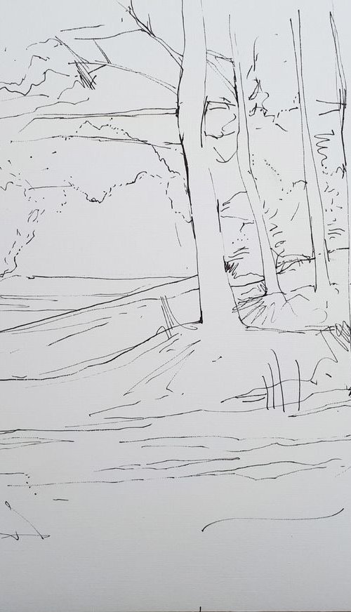 DIARY DRAWING 2 JULY 15th 2019 by Frank Barnes