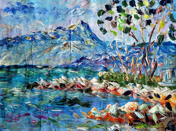 Lago di garda a Cisano
