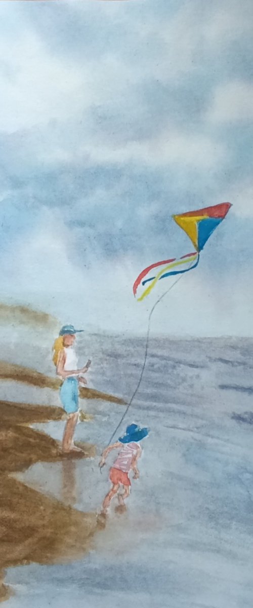 Walking along the beach by Salana Art / Svetlana Samovarova