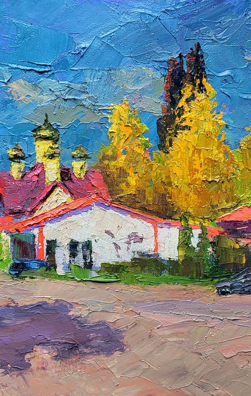 Driving along a City Street by Boris Serdyuk