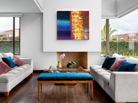 100x90 cm Abstract painting Original abstract art