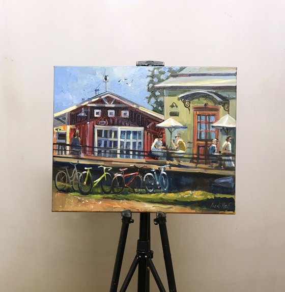 Beachside cafe, Lahti, Finland