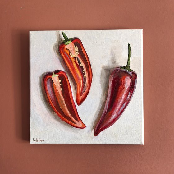 Red Still Life with Paprika