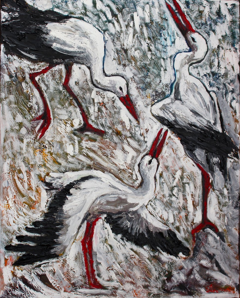 Storks by Elena Done