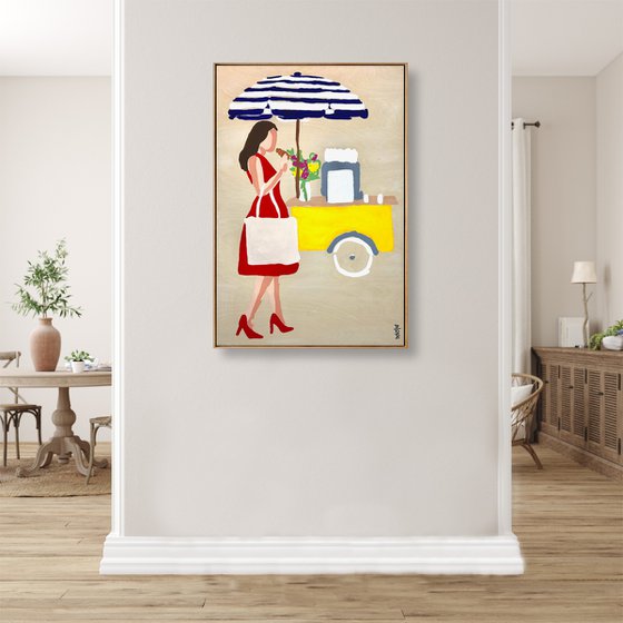 Snapshots of Summer Market 64cm x 94.5cm