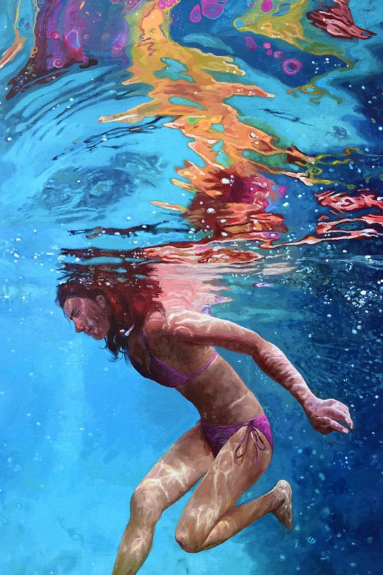 Underwater Painting - Chasing Rainbows II