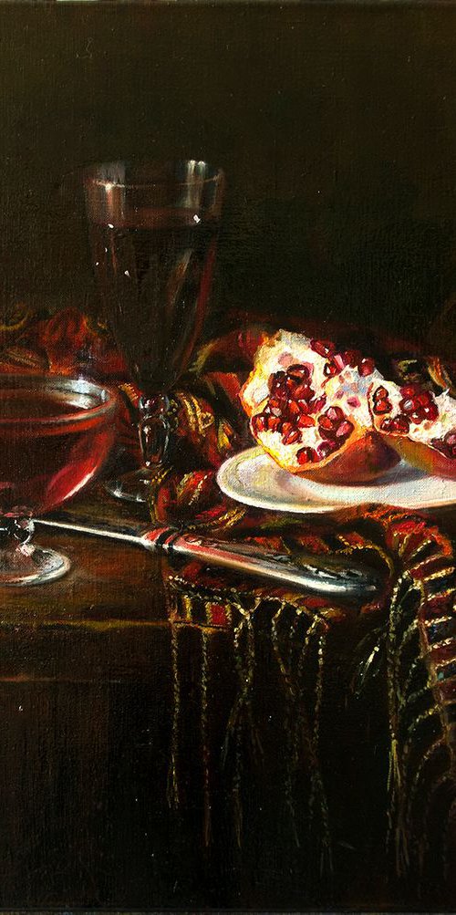 Still Life with Pomegranate by Anna Bessonova (Kotelnik)