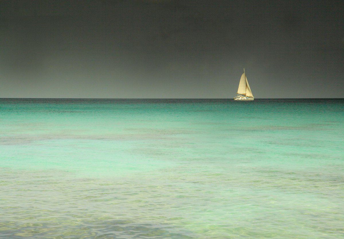 Photorealistic Landscape Photograph By Paul Berriff Obe, 51 X 37", The Cruise, Original Artwork