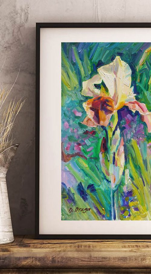 Iris, etude (plein air) by Dima Braga