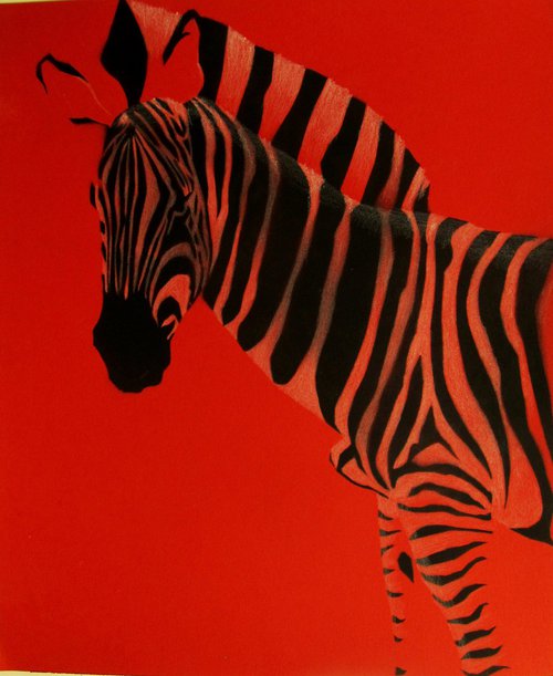 Red zebra by Serhiy Roy